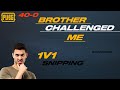 My brother challenged me 1v1 in tdm  1v1 snipping 6t9 charsi