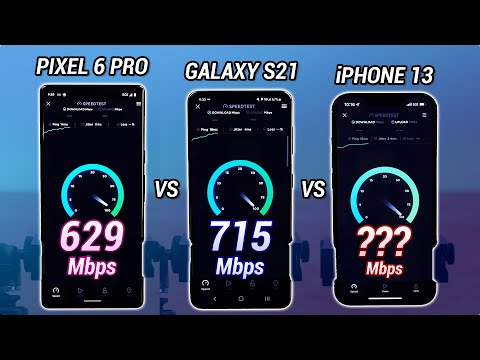 Pixel 6 Pro vs Galaxy S21 vs iPhone 13 5G Speed Test! Which Is Faster?