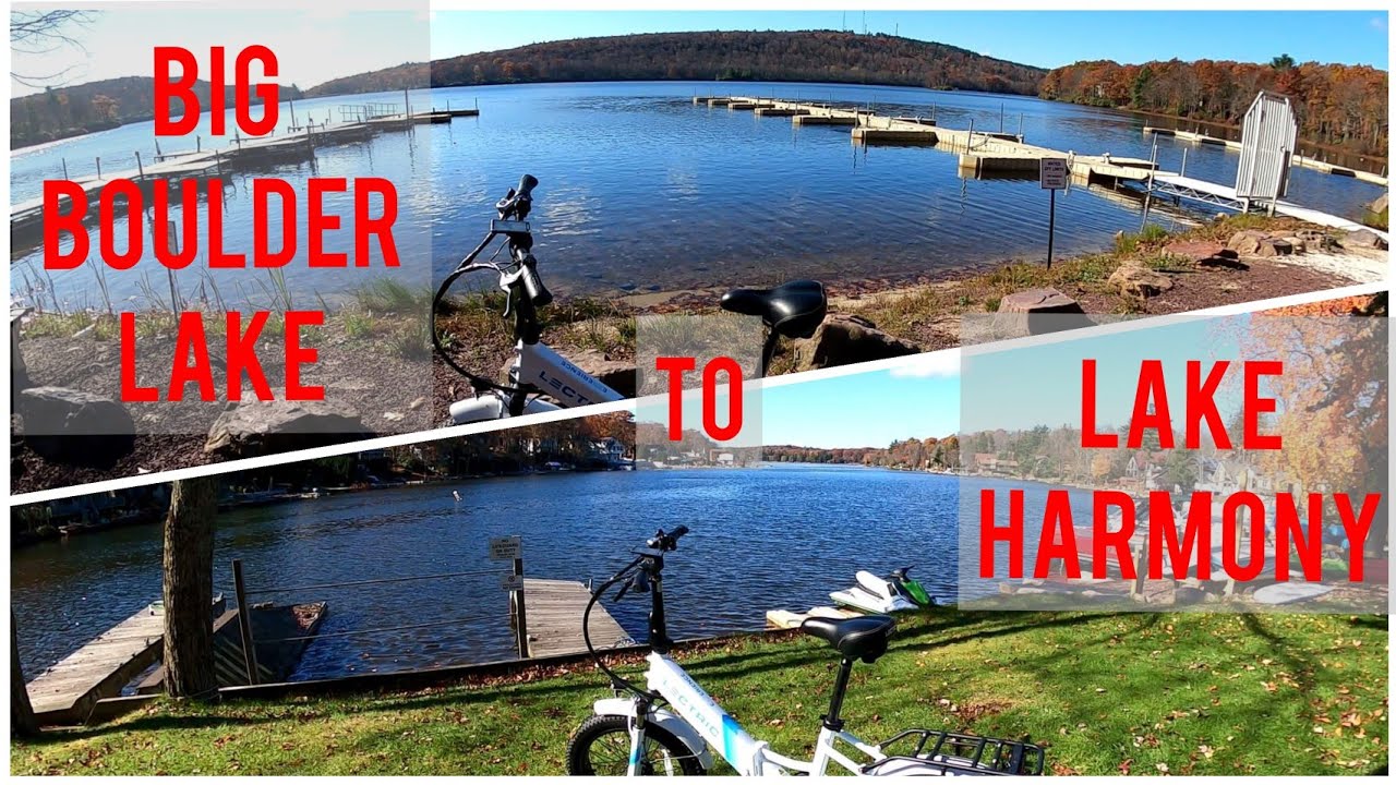 20 Minutes Virtual Bike Ride Big Boulder Lake to Lake Harmony