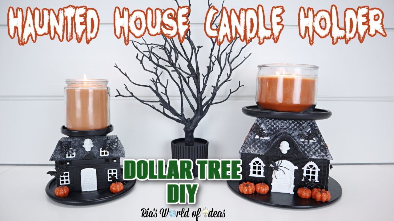 Haunted House Candle Holders DOLLAR TREE DIY Bath Body Works Haunted House Candle Holders DOLLAR TREE DIY Bath Body Works