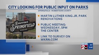 Springfield looking for public input on parks