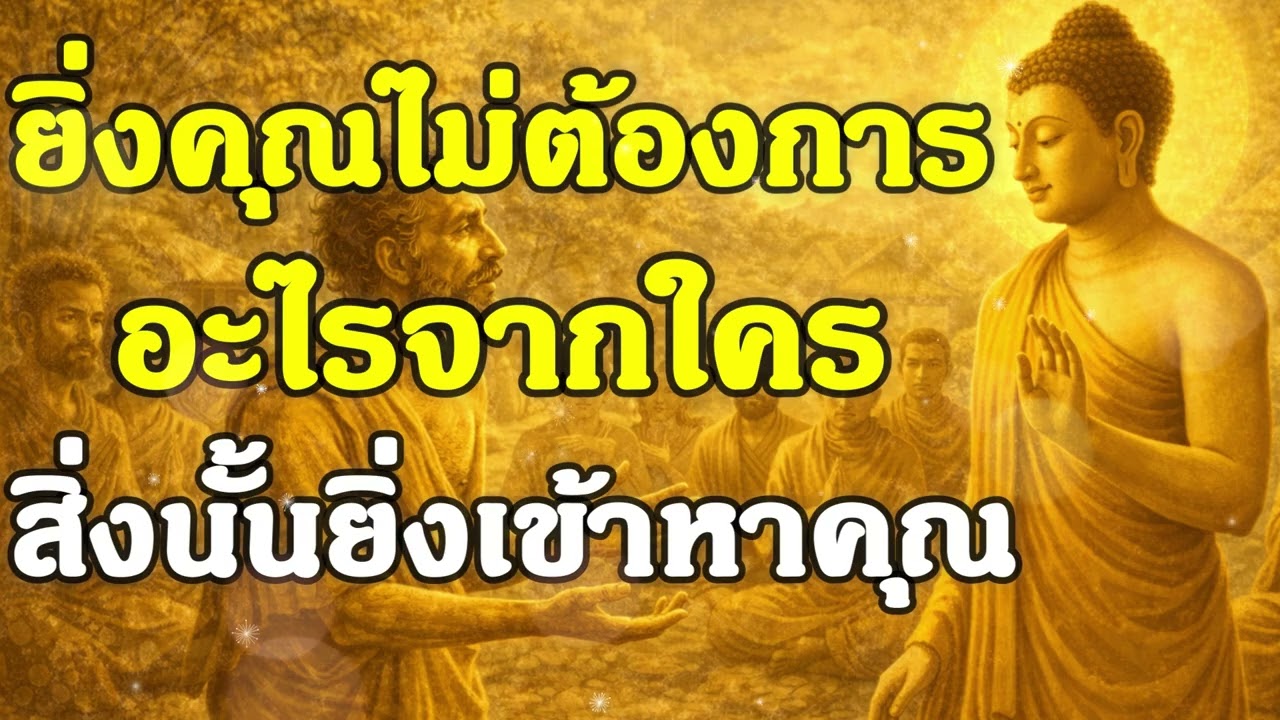 ยิ่งคุณไม่ต้องการอะไรจากใคร สิ่งนั้นยิ่งเข้าหาคุณ | ฟังธรรมคลายทุกข์ | Ep.42