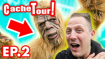 GEOCACHING FOR SASQUATCH! (Cache Tour Episode 2)