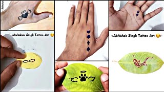 Super 6 cool tattoo ideas 🔥👍| How to make temporary tattoo designs with pen 😊 screenshot 5