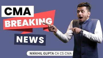 Breaking News For CMA Foundation Students | CMA Exam Latest Update | CMA JAN 2023 Exam