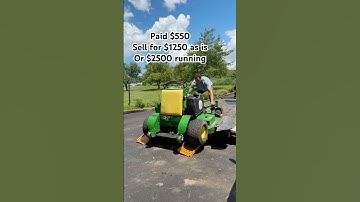 $700-2000 profit? Yes! #johndeere #zeroturn #mower #lawnmower #lawn #mowing #lawncare #flip #sell