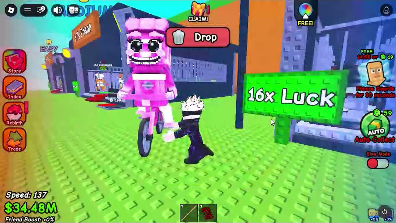 We are playing jail a brainrot and 99 nights in the forest