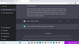 use ChatGPT OpenAi to learn Python 02 Use ChatGPT to write a Car racing game