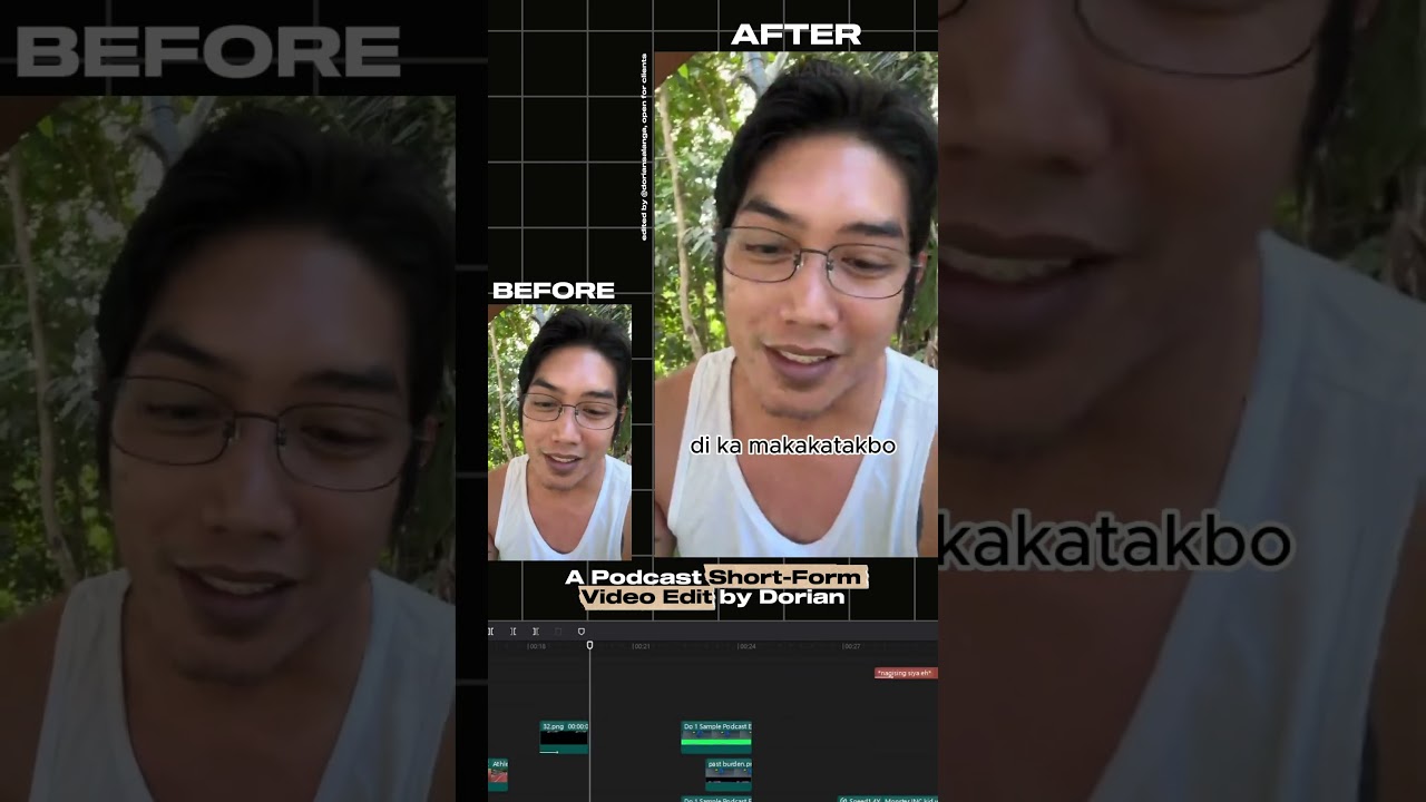 DAY 15 Before vs. After - Video Edit - Podcast Clip