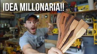 IDEA MILLONARIA de CARPINTERÍA!! | Palitas de madera para cocina
