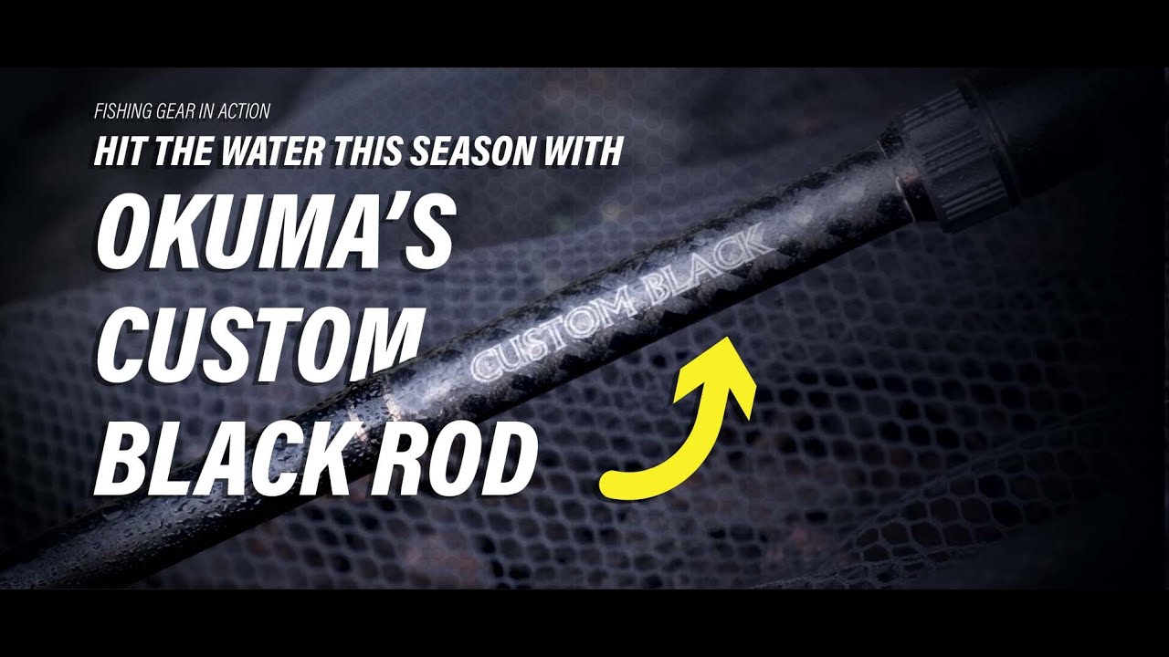 okuma custom black rods 360cm 3lbs Okuma LBS Land Based Shark Rods Built for the Sand Okuma LBS Custom Shark Conventional