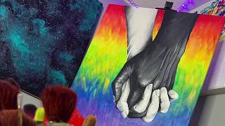 Black Lives Matter + PRIDE Painting