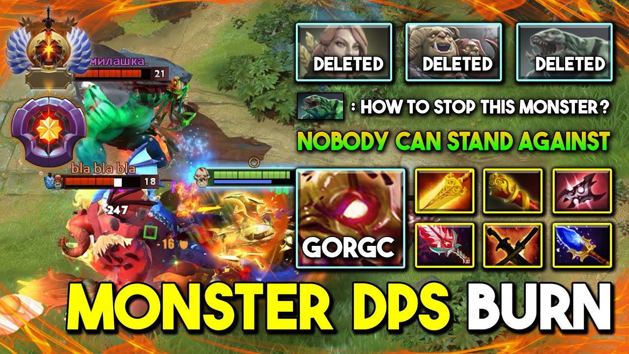 MONSTER DPS BURN By Gorgc Lifestealer Radiance + Bloodthorn Build 100% Nobody Can Stands Against