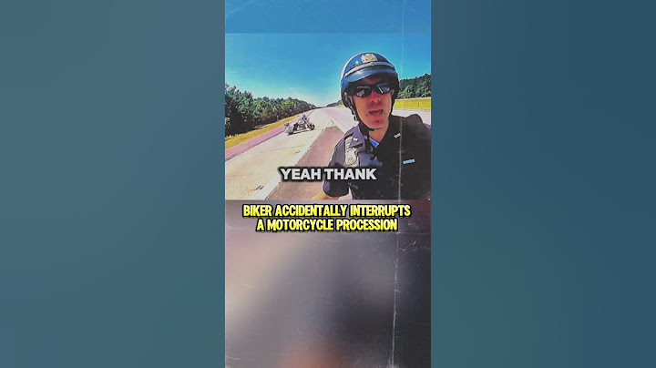 Biker Accidentally Interrupts a Motorcycle Procession