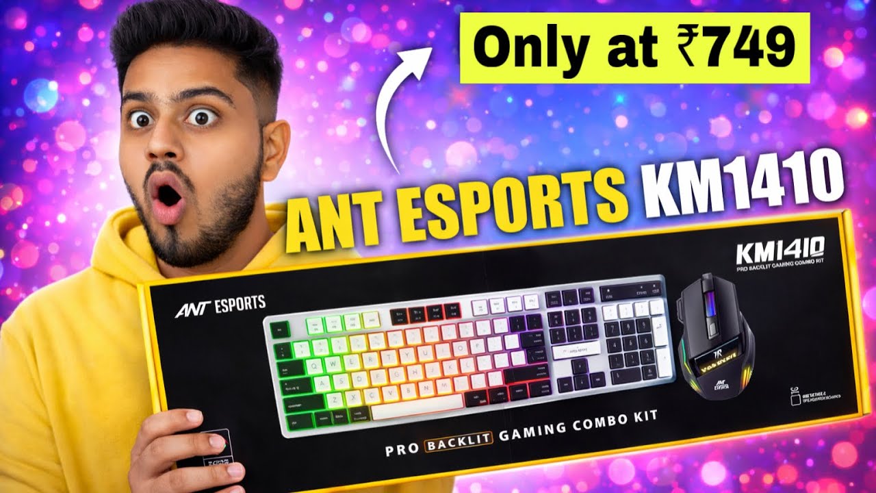 Ant Esports KM1410 gaming keyboard & mouse combo under ₹1000 unboxing & review - The Technologist