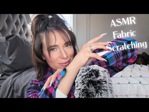 ASMR Fabric Scratching - Super Tingly - Minimal Whispers -Textured Fabrics