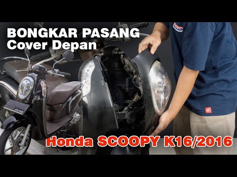 CARA BONGKAR PASANG COVER DEPAN Honda Scoopy K16 2016