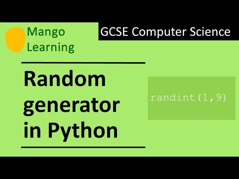 Generating random values in Python