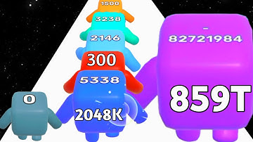 Level Up Numbers vs Circles Run - ASMR Gameplay (Freeplay, Math Game) New Update