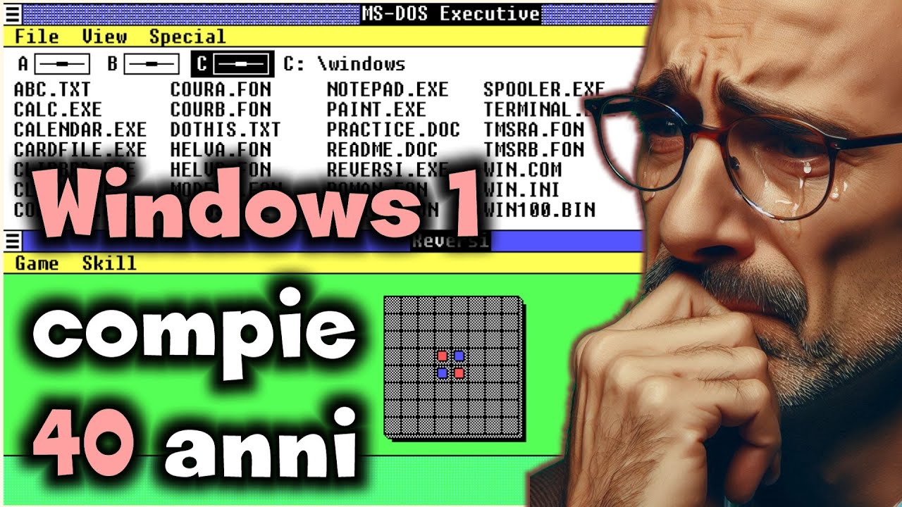 Windows 1 ha compiuto 40 anni / Retrocomputing - YouTube