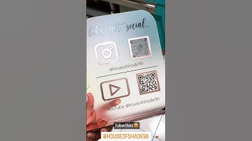 OOCLAS Social Media QR Code Scanner | Rose Gold Design Acrylic  Desk Decor | Boutique and Showrooms