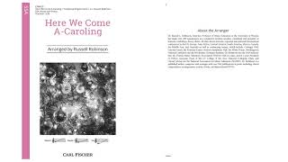 Here We Come A-Caroling Cm9629 Arr. Russell Robinson