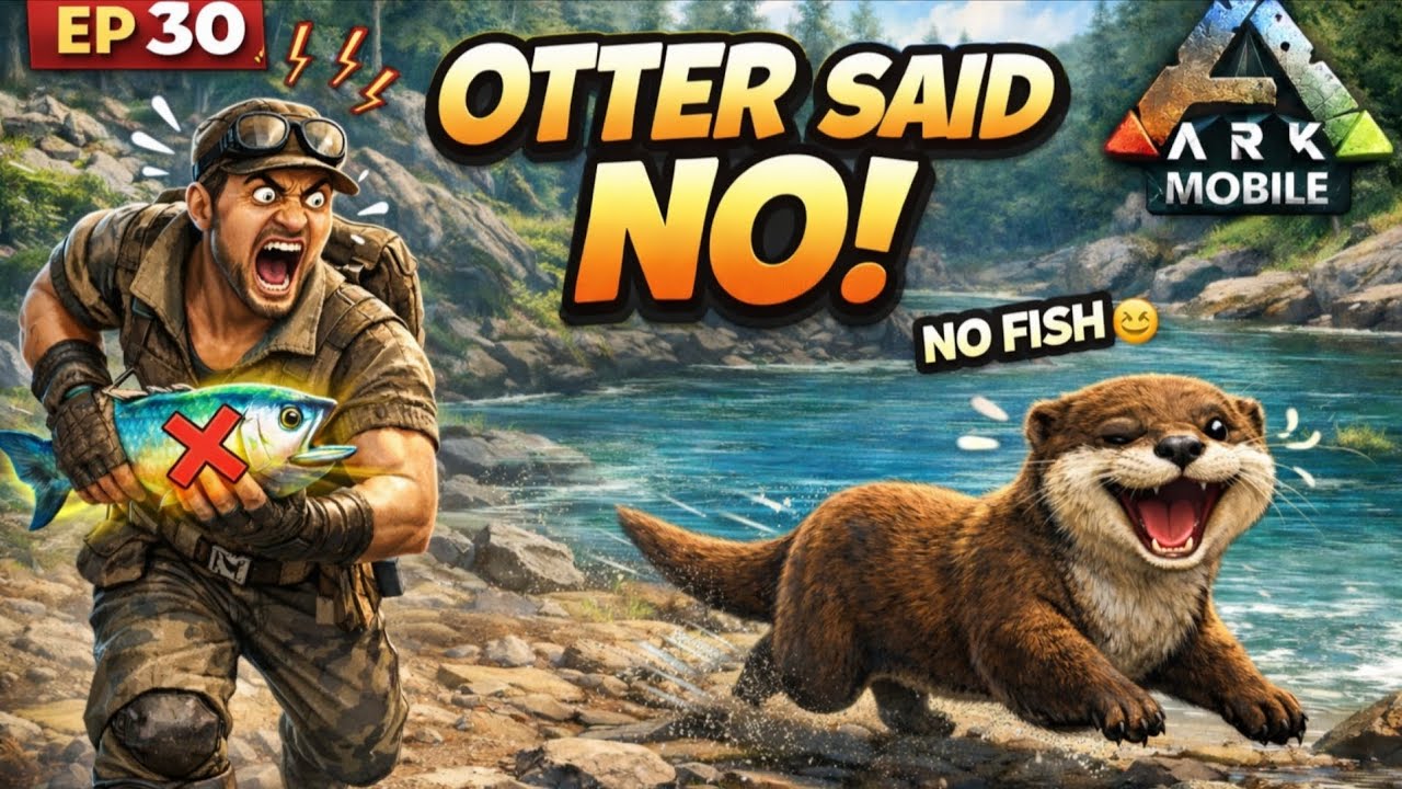 Catching an Otter Gone Wrong! || Taming otter in ark ultimate mobile edition || Gameplay 30