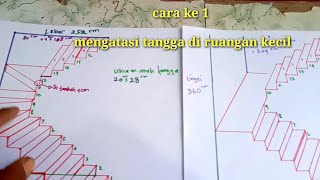 hemat ruangan | cara membuat tangga di ruangan sempit