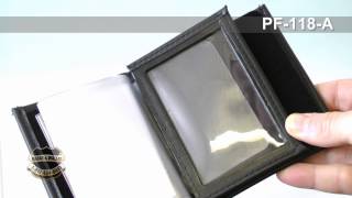 Badge and Wallet: Perfect Fit USA Badge & Double ID wallet w/ 3 cc slots (118-A)