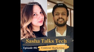 Interview with Ravit Jain from Packt Publishing: Content Marketing [SashaTalksTech: episode#6]