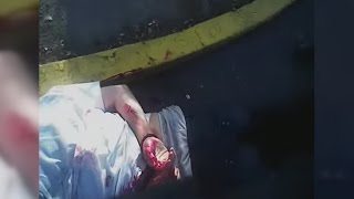 Video del instante en que un policía le dispara mortalmente a un joven de 20 años