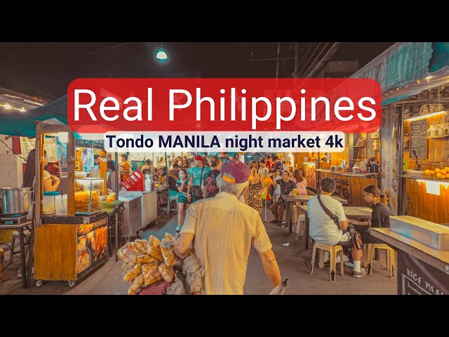 Exploring Tondo's Night Market | DJI Pocket 3 Dlog-M low light 4k60p | Manila Philippines class=