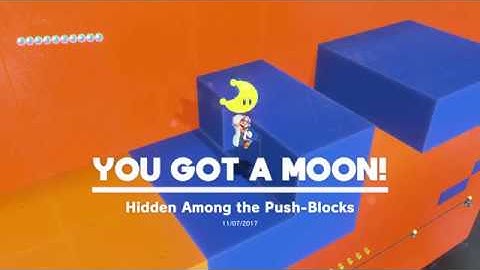 Super Mario Odyssey - Cap Kingdom Moon #9: Hidden Among the Push Blocks