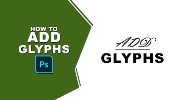 How to add glyphs in photoshop