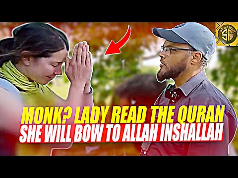 Female Monk BOWS To Muslim But Inshalla She Ll Bow To ALLAH SpeakersCorner Hashim 