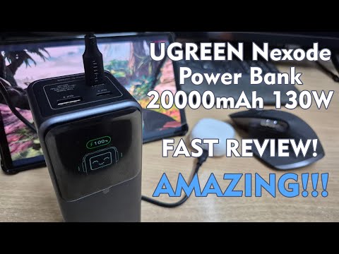 Video UGREEN Nexode Power Bank 20000 mAh 130W FAST REVIEW!