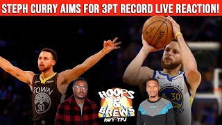 Hoops & Brews: Steph Curry 3pt Record Live Reaction (feat. Cam Buford & Boy Illinois) | Episode 239