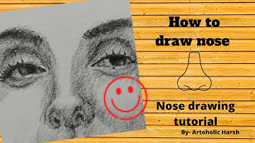 | How to draw noses | Nose drawing tutorial | ( part - 2 )