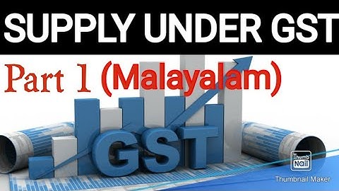 #supply under gst, (Malayalam) ca /cma inteemediate #icai #bcom #calicut university #cs #malayalam