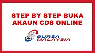 Step by Step Buka Akaun CDS Dengan App Bursa Anywhere