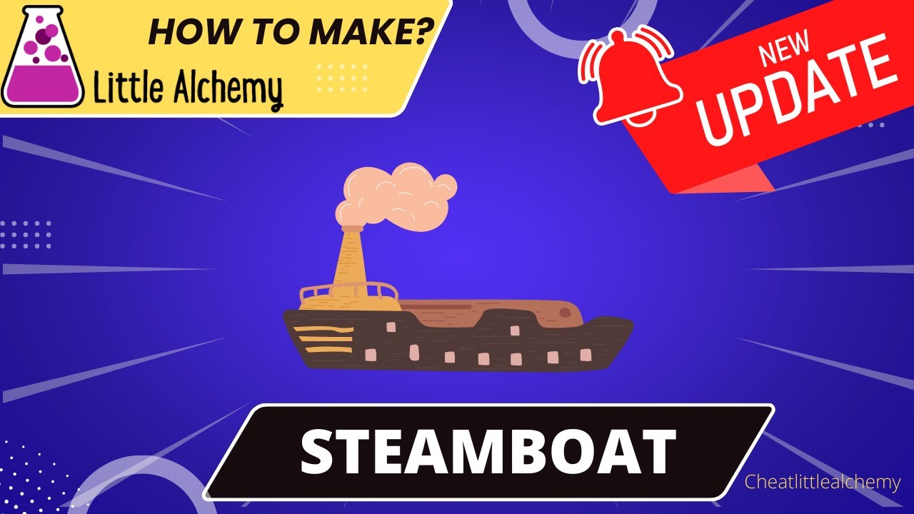 How To make Steamboat In Little Alchemy  | Full Walkthrough |Hints | Cheats