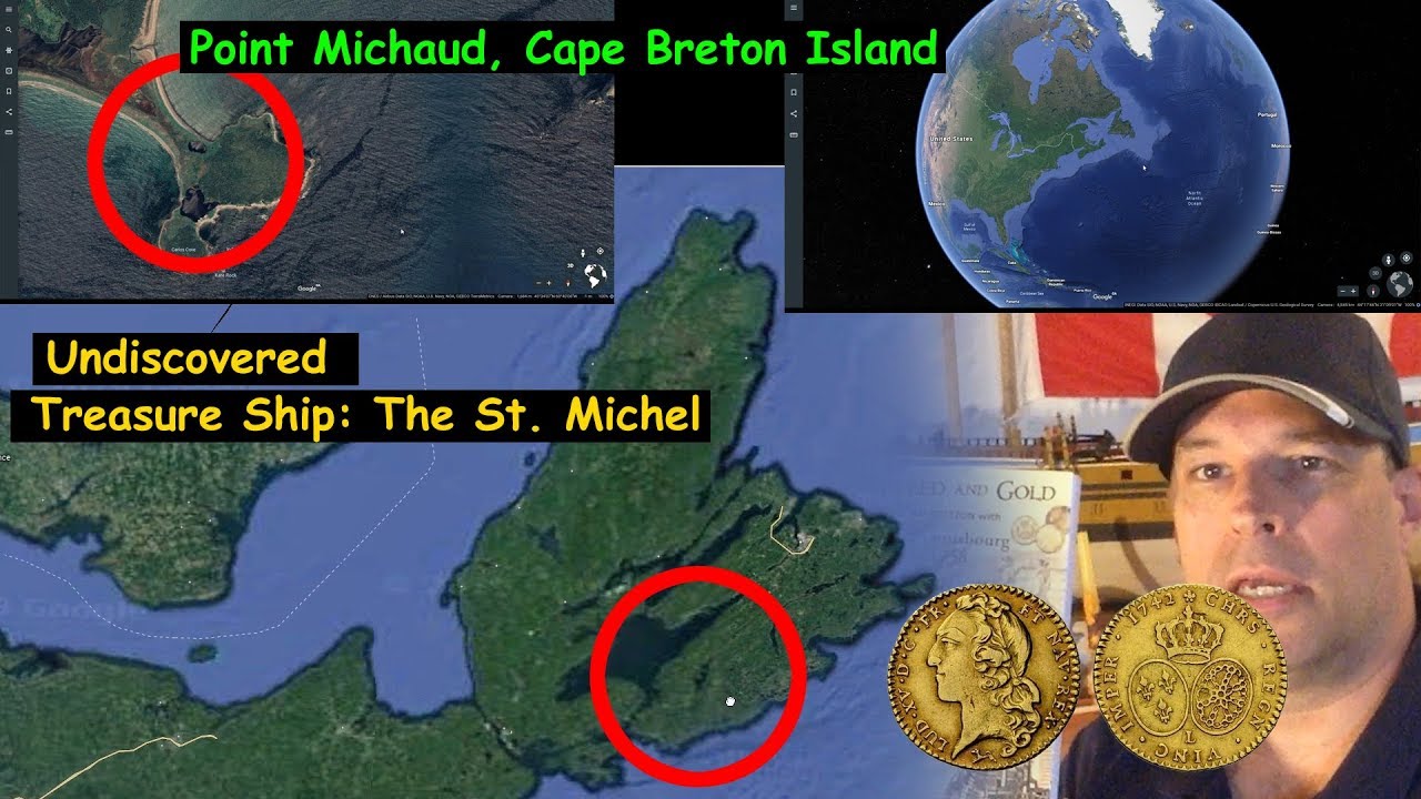 Google Earth Cape Breton: The Undiscovered Treasure Ship St. Michel