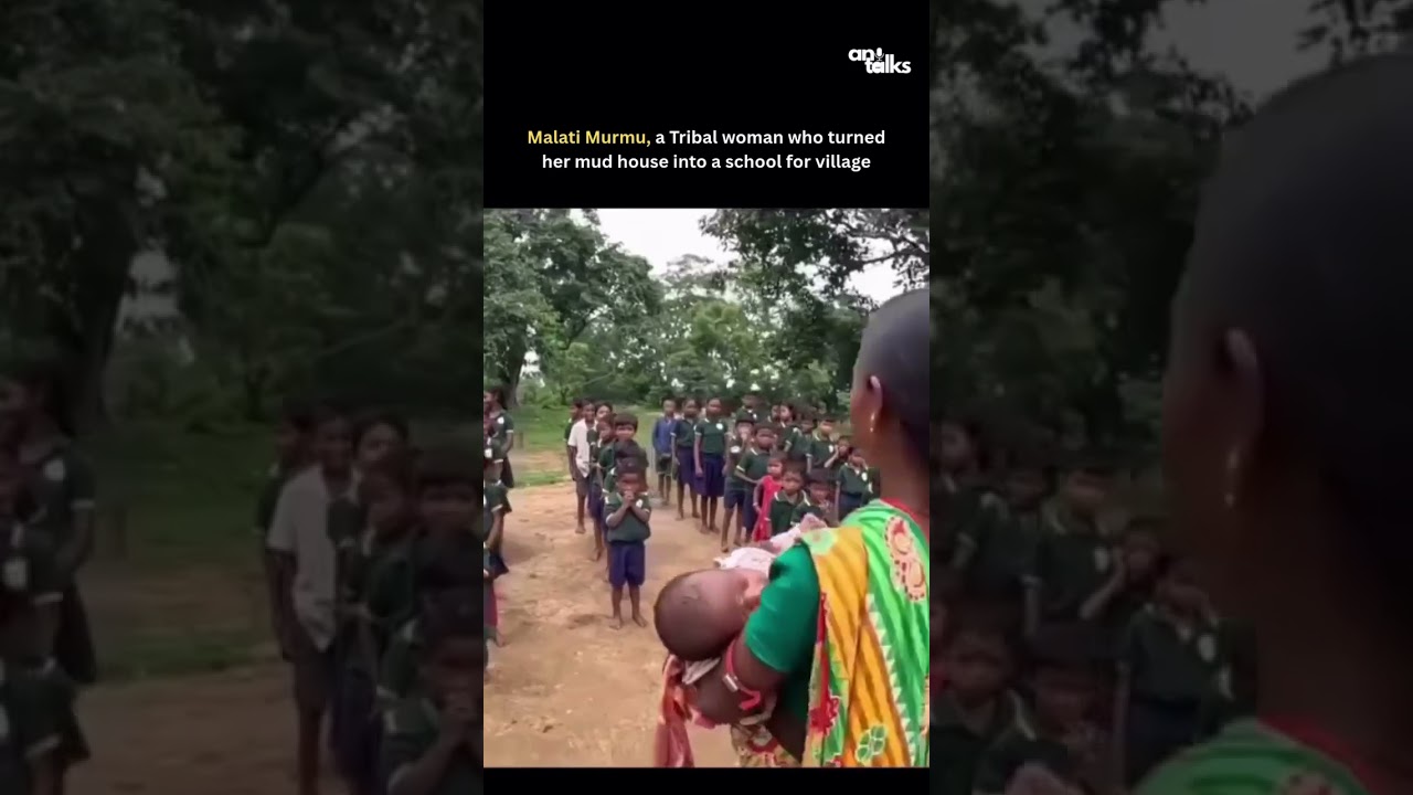 Malati murmu a tribal woman who turned her mud house into a school for villages kids | Anutalks