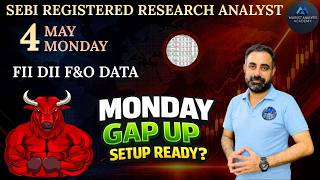 Big Gap Up on Monday? Monday Market Prediction | FII DII Data Analysis 4 May 2026