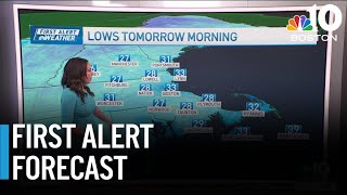Winds calm down as temps drop