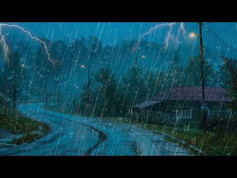 Sonido de Lluvia Relajante para Dormir - Lluvia y Truenos en Techo , Rain sound for sleeping #252