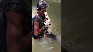 luckily for the camera #running#in#the#river