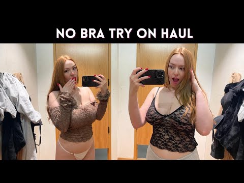 No Bra Try-On Haul | At The Mall