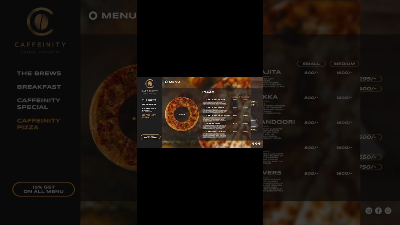 Caffeinity Cafe Menu Tour - Coffee, Pizza & Desserts | Best Local Cafe
