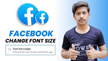 How to change facebook font size.